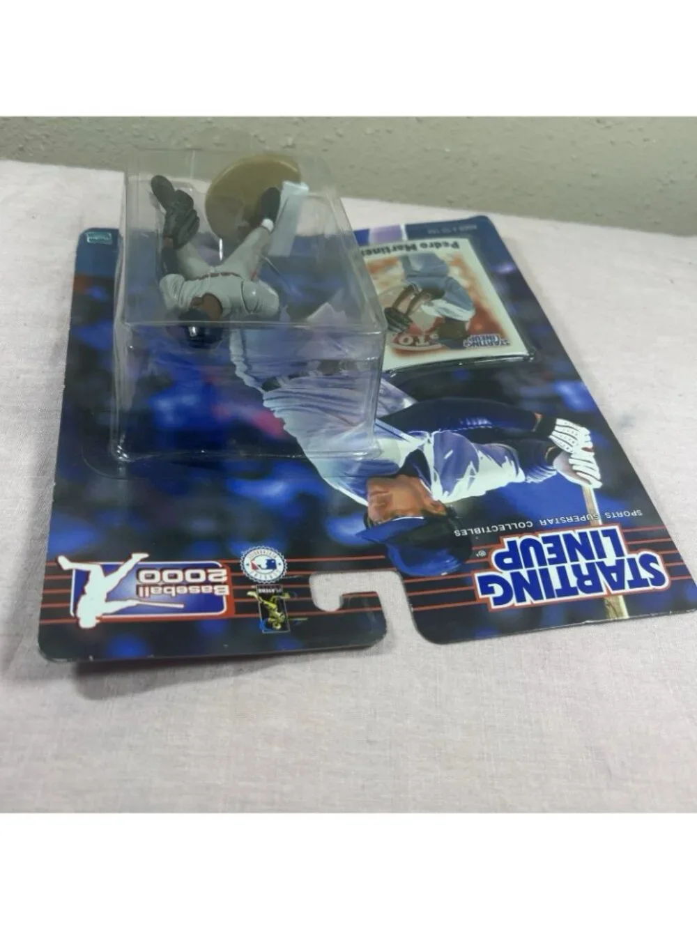 2000 Starting Lineup Pedro Martinez Boston Red Sox SLU Figure Baseball Card Vtg